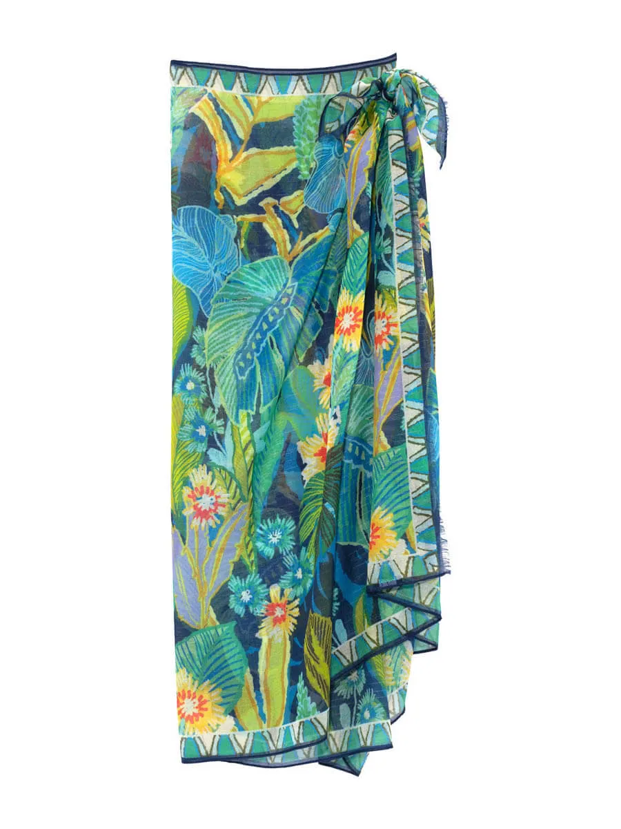 Rainforest Pareo In Hawaiian
