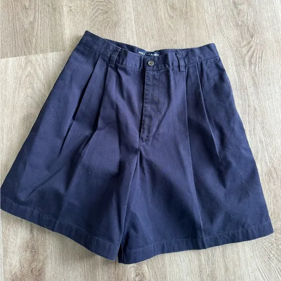 Ralph Lauren Polo Sport Pleated High Waisted Trouser Shorts Fisherman 8 Preppy