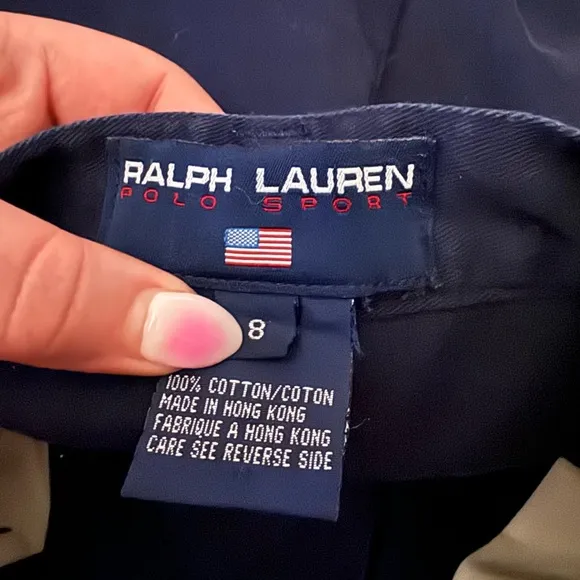 Ralph Lauren Polo Sport Pleated High Waisted Trouser Shorts Fisherman 8 Preppy