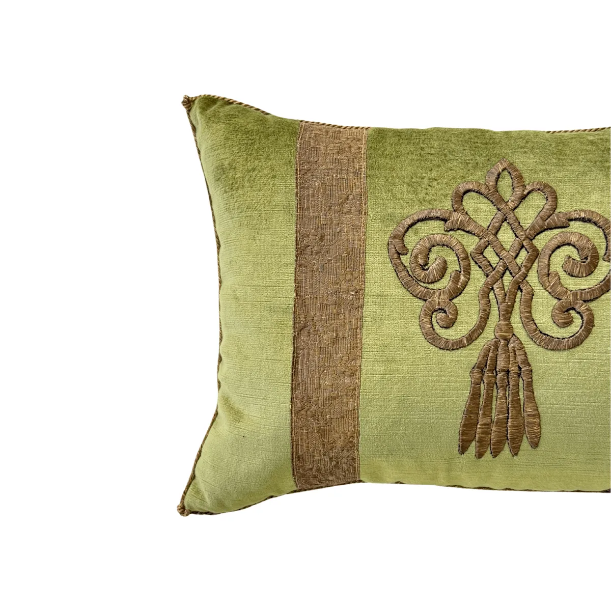 RESERVED: Antique Ottoman Empire Raised Metallic Embroidery (#E092023A&B | 13 x 18")