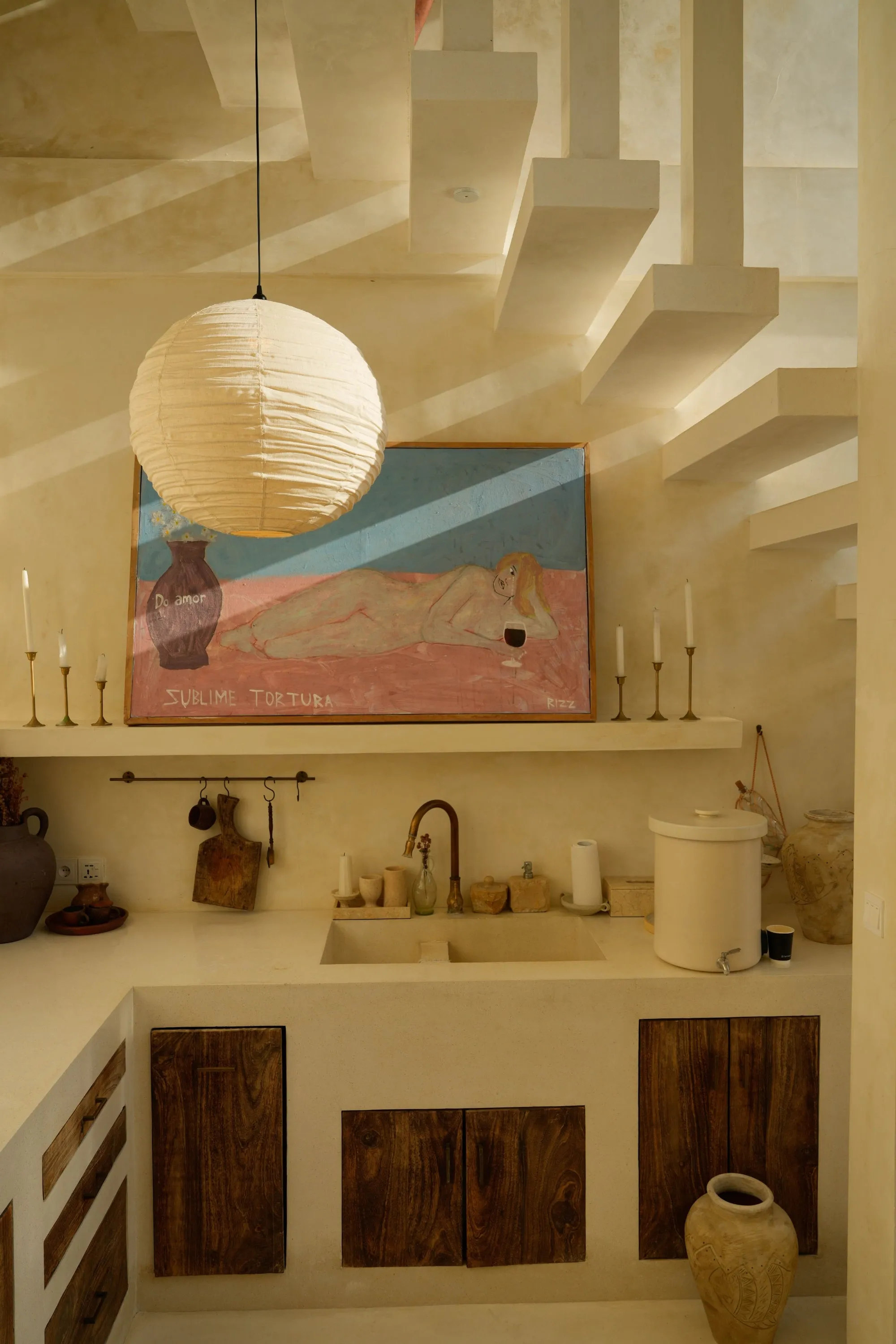 Round Shape Linen Pendant Light Shade