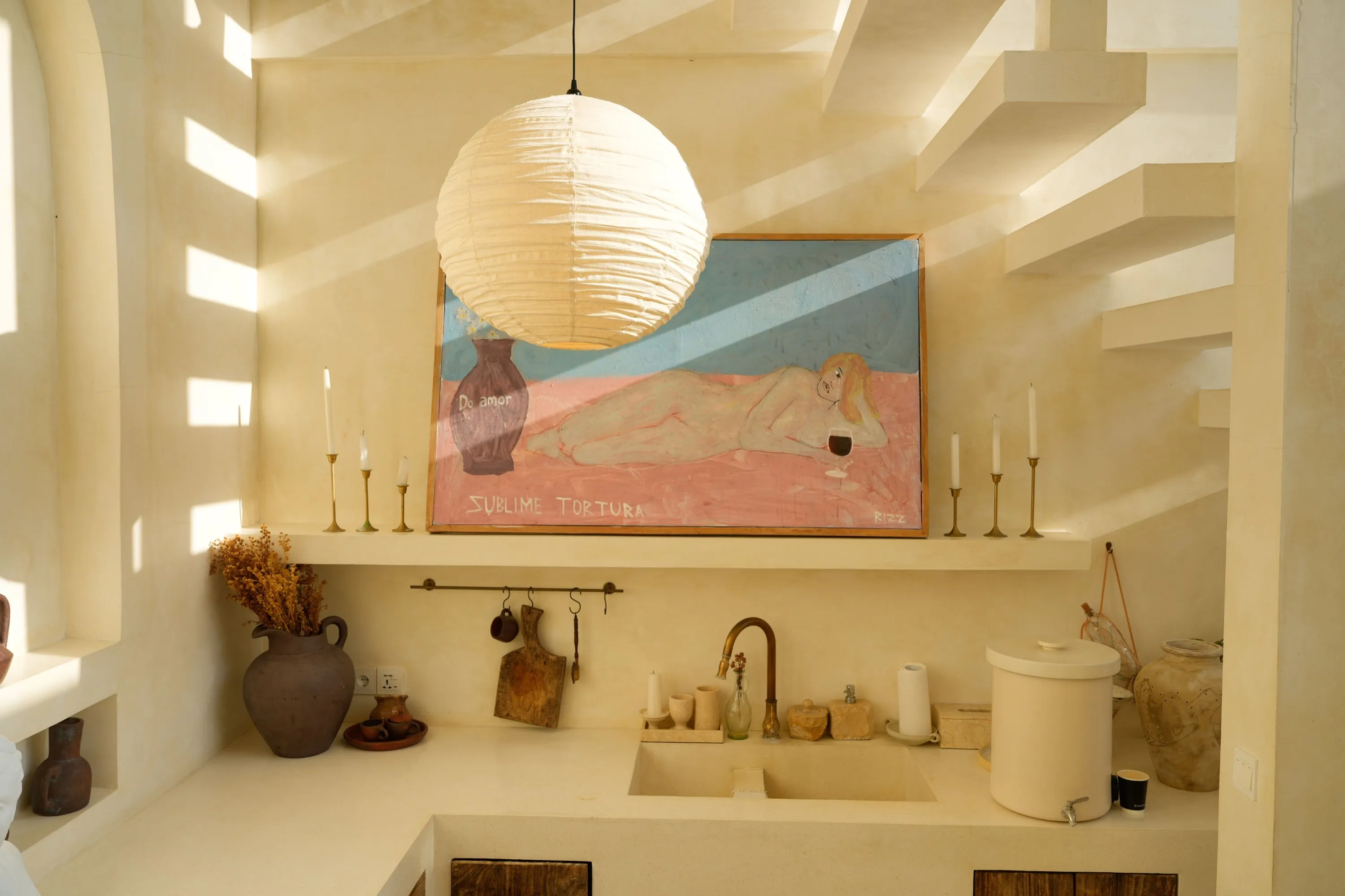 Round Shape Linen Pendant Light Shade