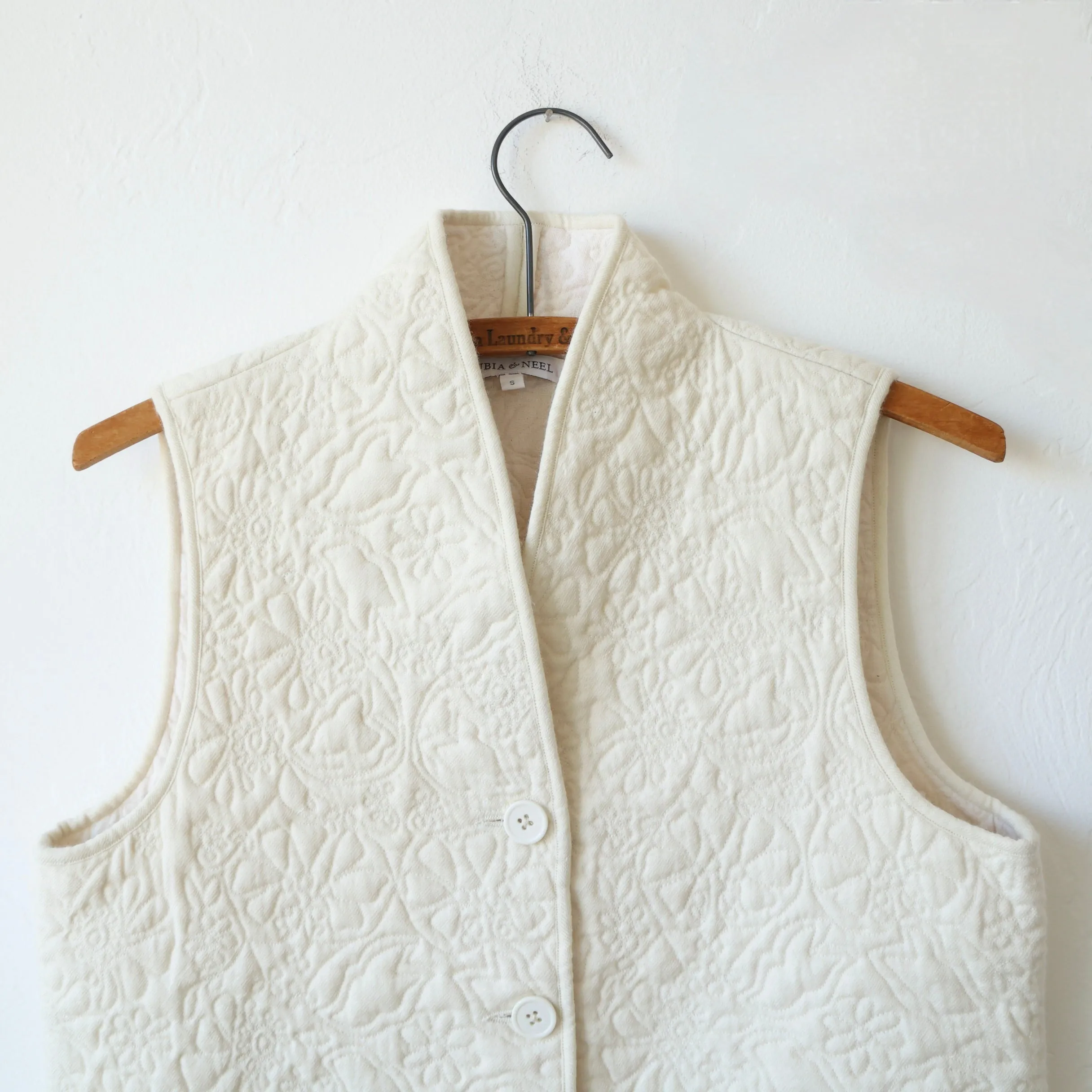 Rubia & Neel Quilted Vest - Cream