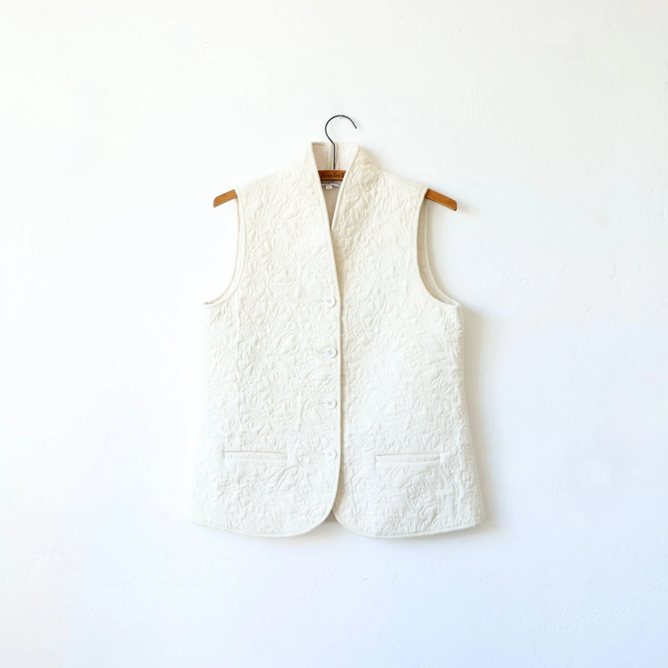Rubia & Neel Quilted Vest - Cream