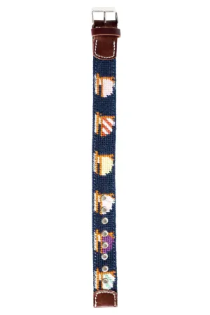 Sailboat Needlepoint Watch Strap