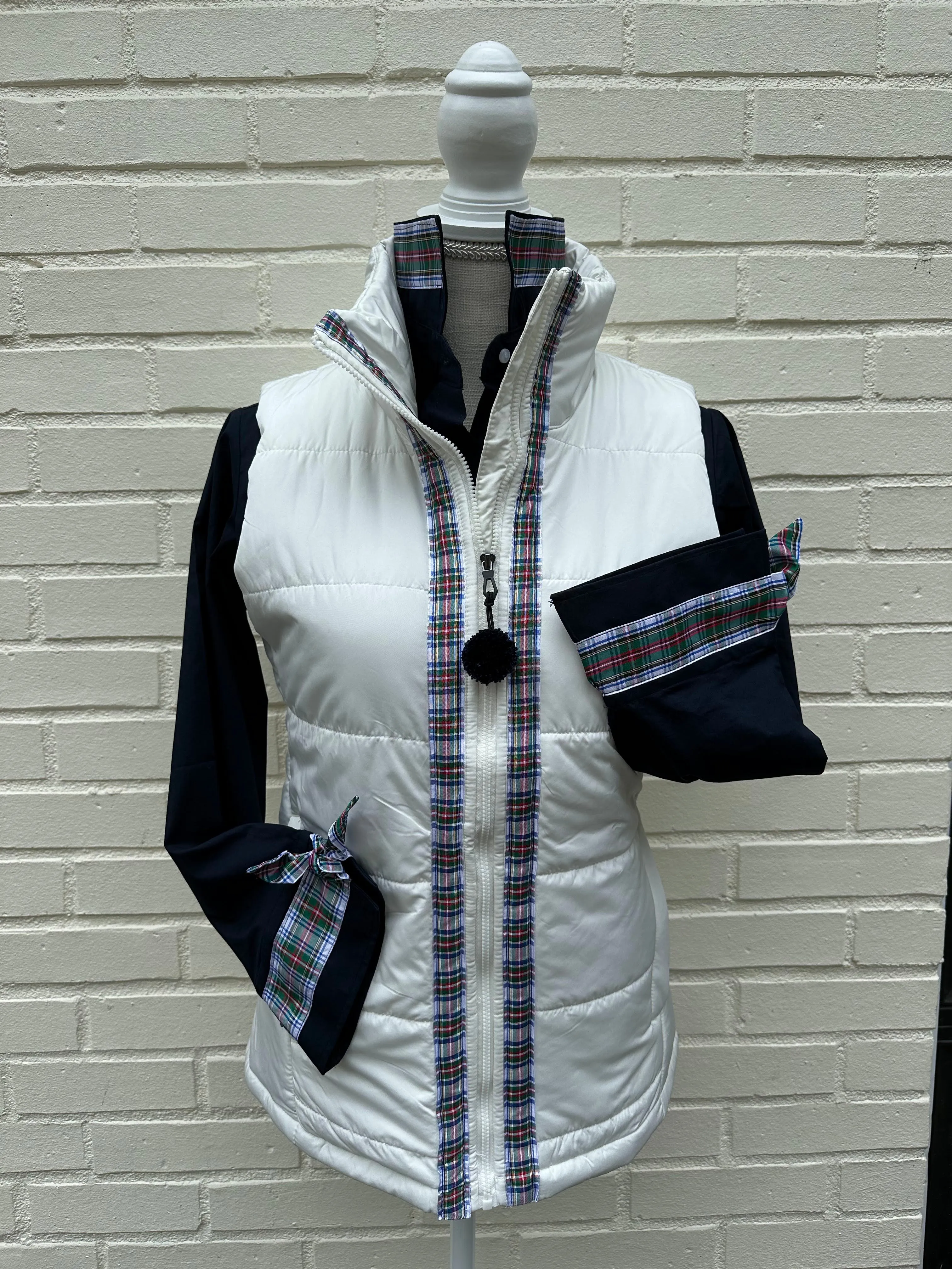 SALE - XS & S ONLY - Maggie May Ribbon Puffer Vest (PF38) *FINAL SALE*
