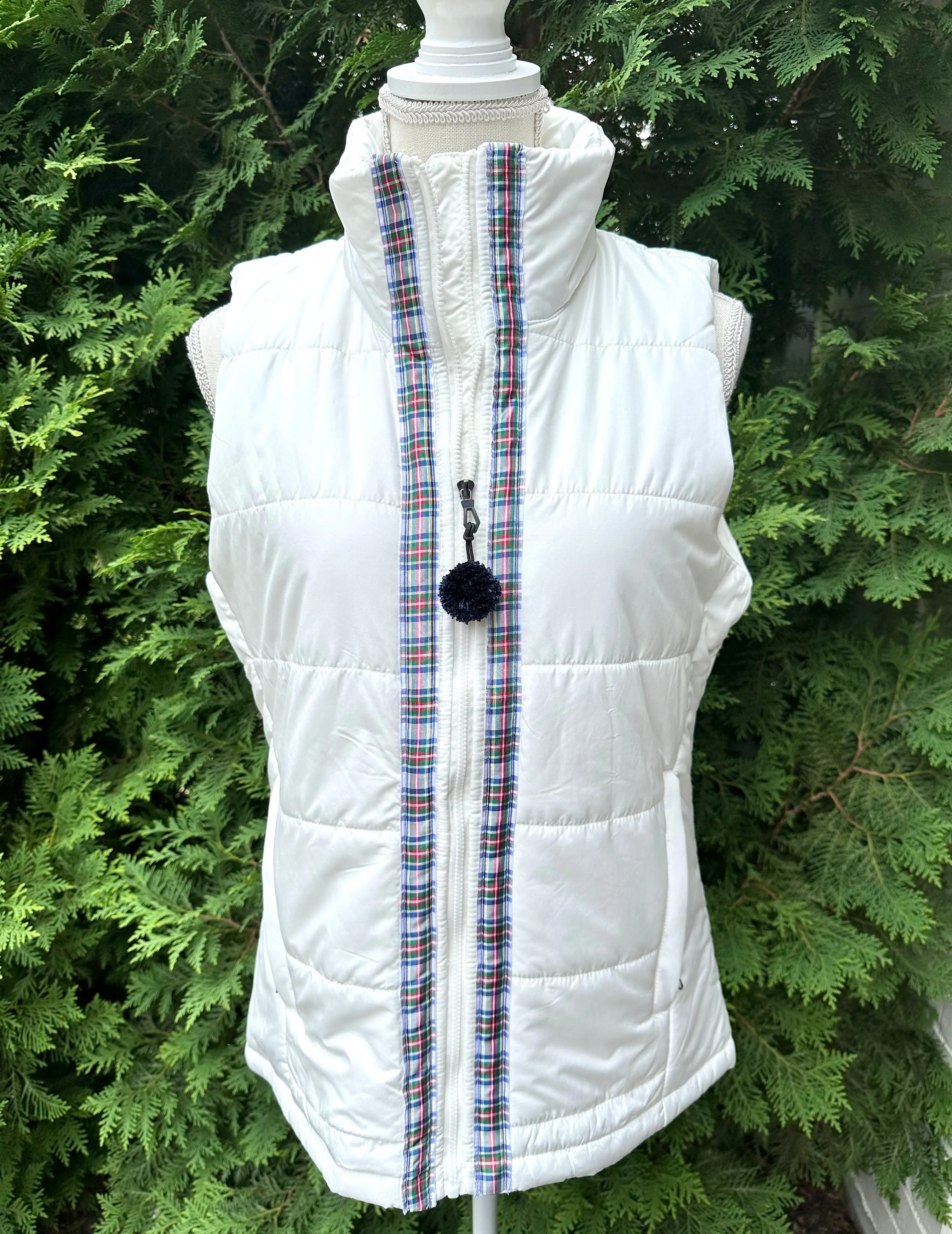 SALE - XS & S ONLY - Maggie May Ribbon Puffer Vest (PF38) *FINAL SALE*