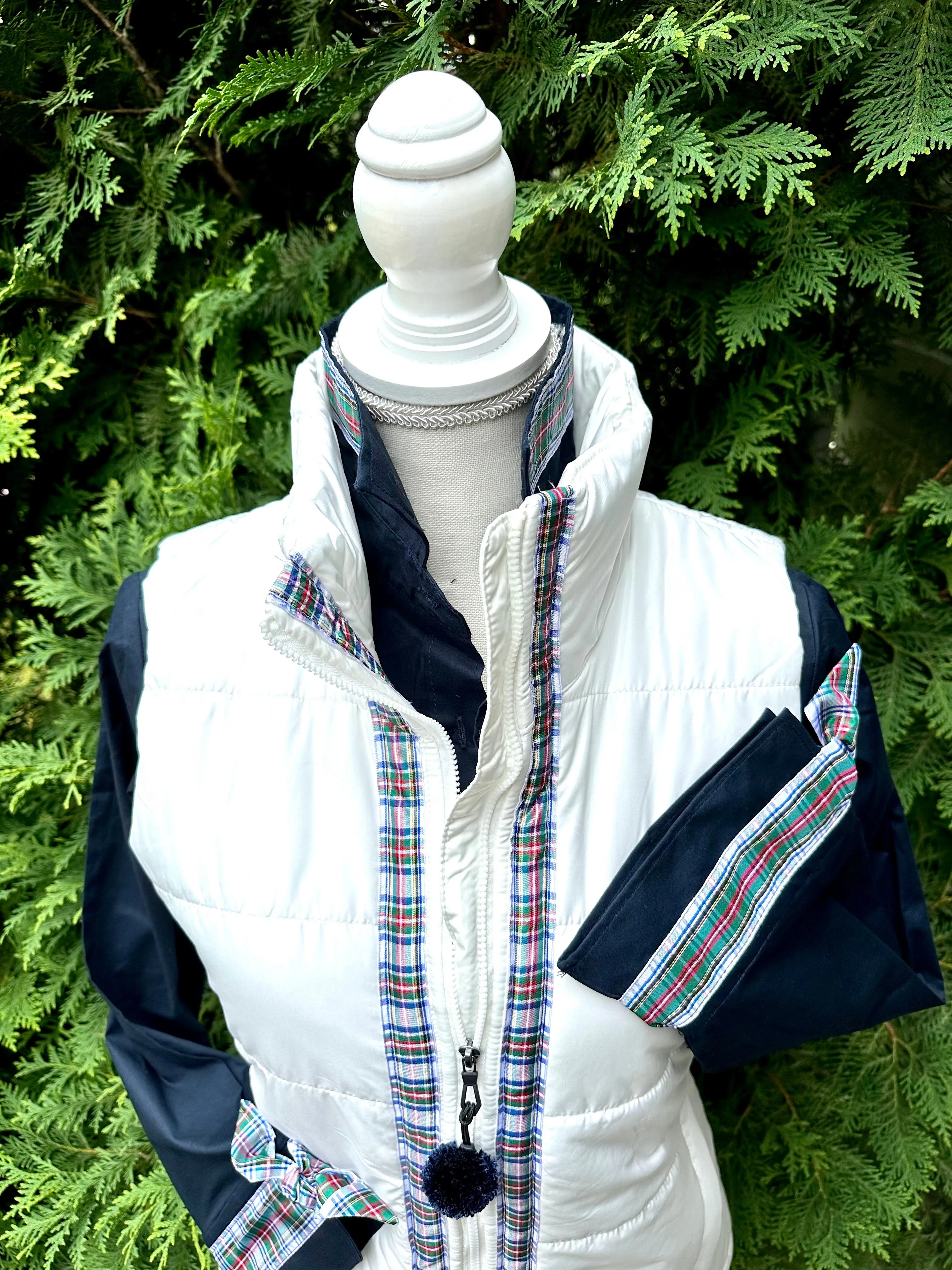 SALE - XS & S ONLY - Maggie May Ribbon Puffer Vest (PF38) *FINAL SALE*