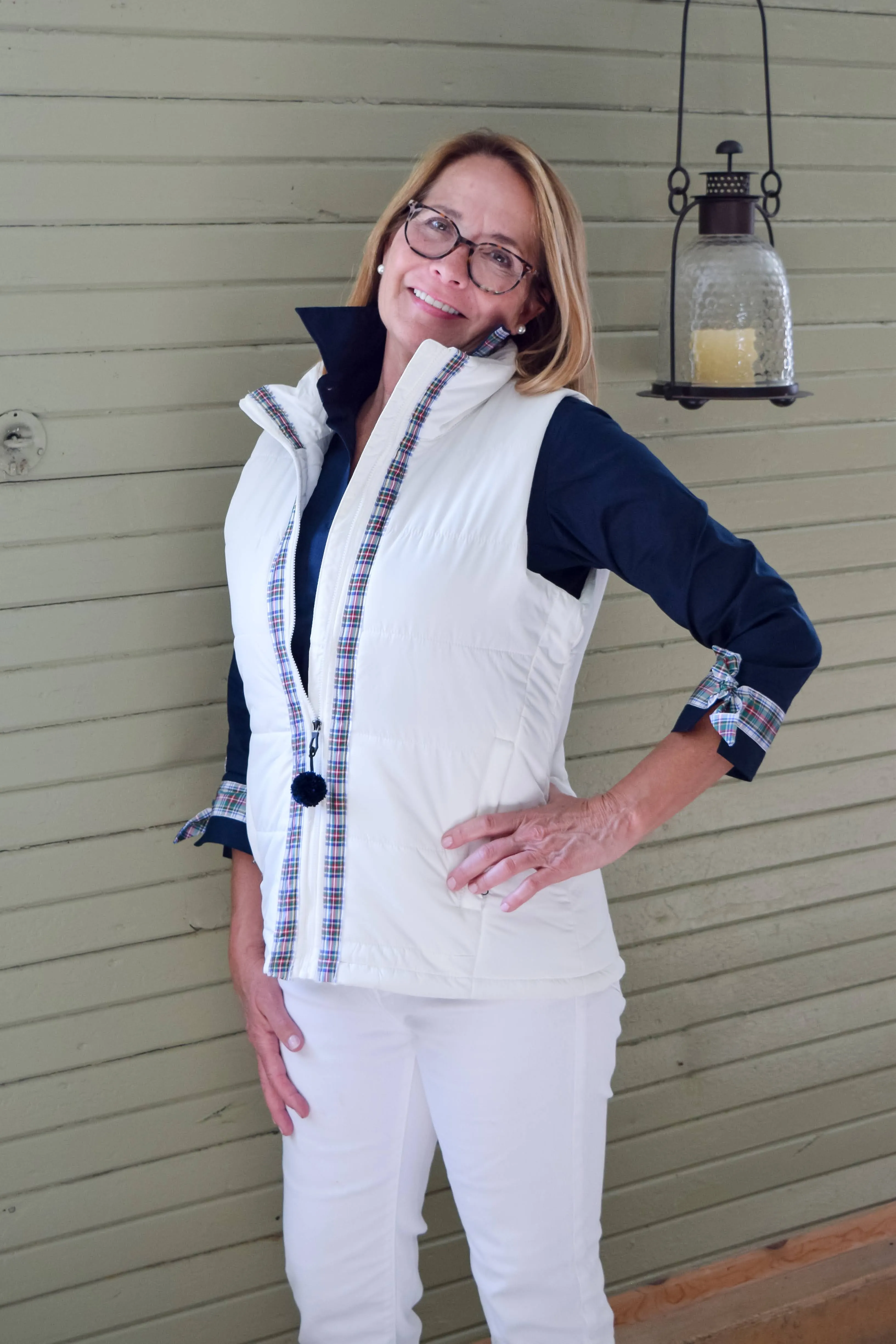 SALE - XS & S ONLY - Maggie May Ribbon Puffer Vest (PF38) *FINAL SALE*