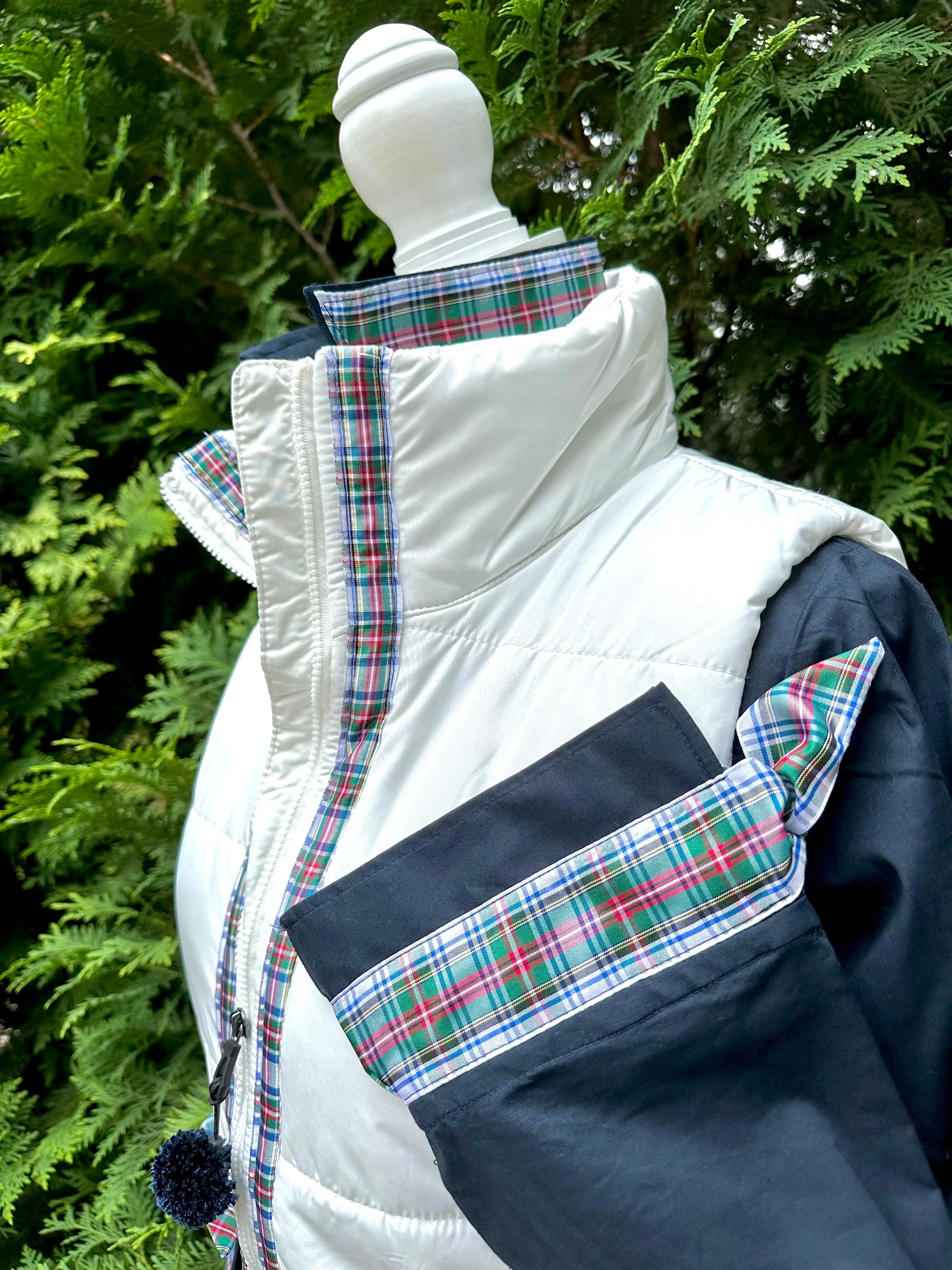 SALE - XS & S ONLY - Maggie May Ribbon Puffer Vest (PF38) *FINAL SALE*