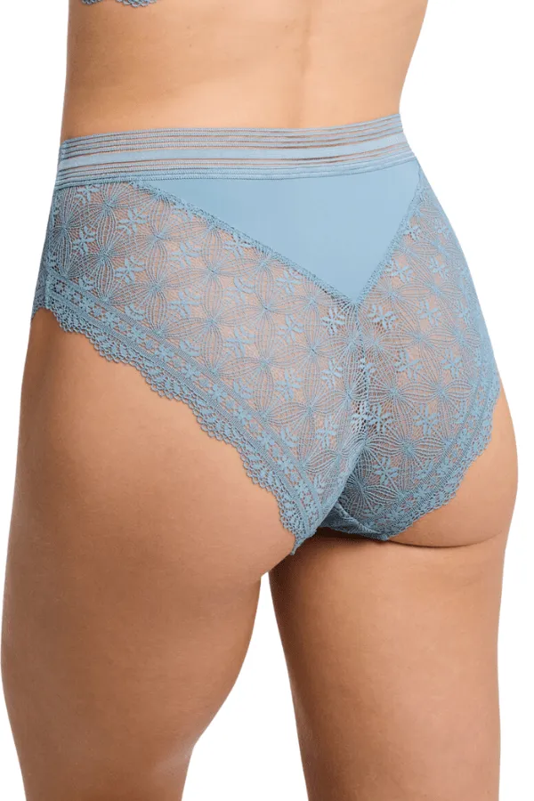 Salt Spring High Waist Brief - Light Blue