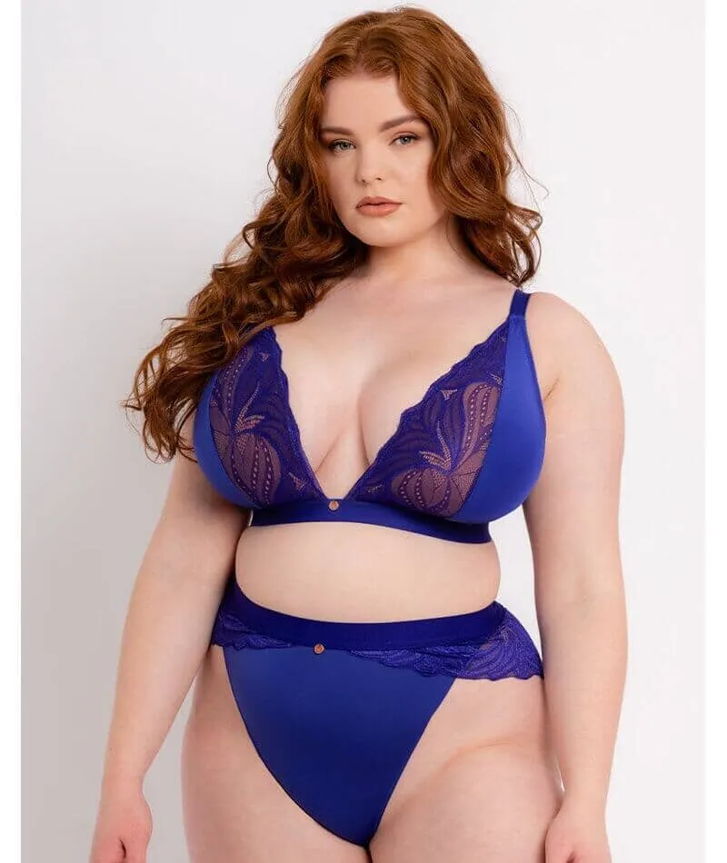 Scantilly Indulgence High Waist Brief - Ultraviolet Blue