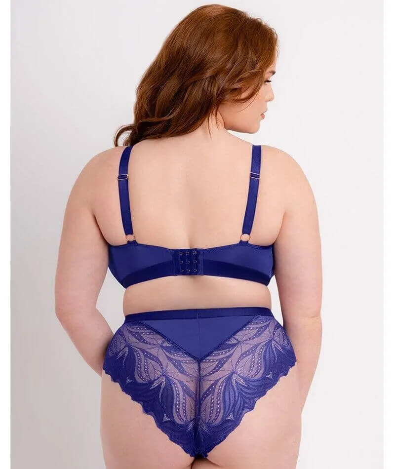 Scantilly Indulgence High Waist Brief - Ultraviolet Blue
