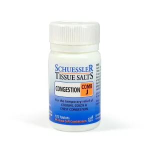 Schuessler Tissue Salts Congestion Comb J 125 Tablets