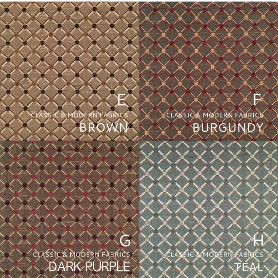 Seamless Light Green Diamond Pattern Beige Jacquard Custom Made Farmhouse style Flat Roman Shade.
