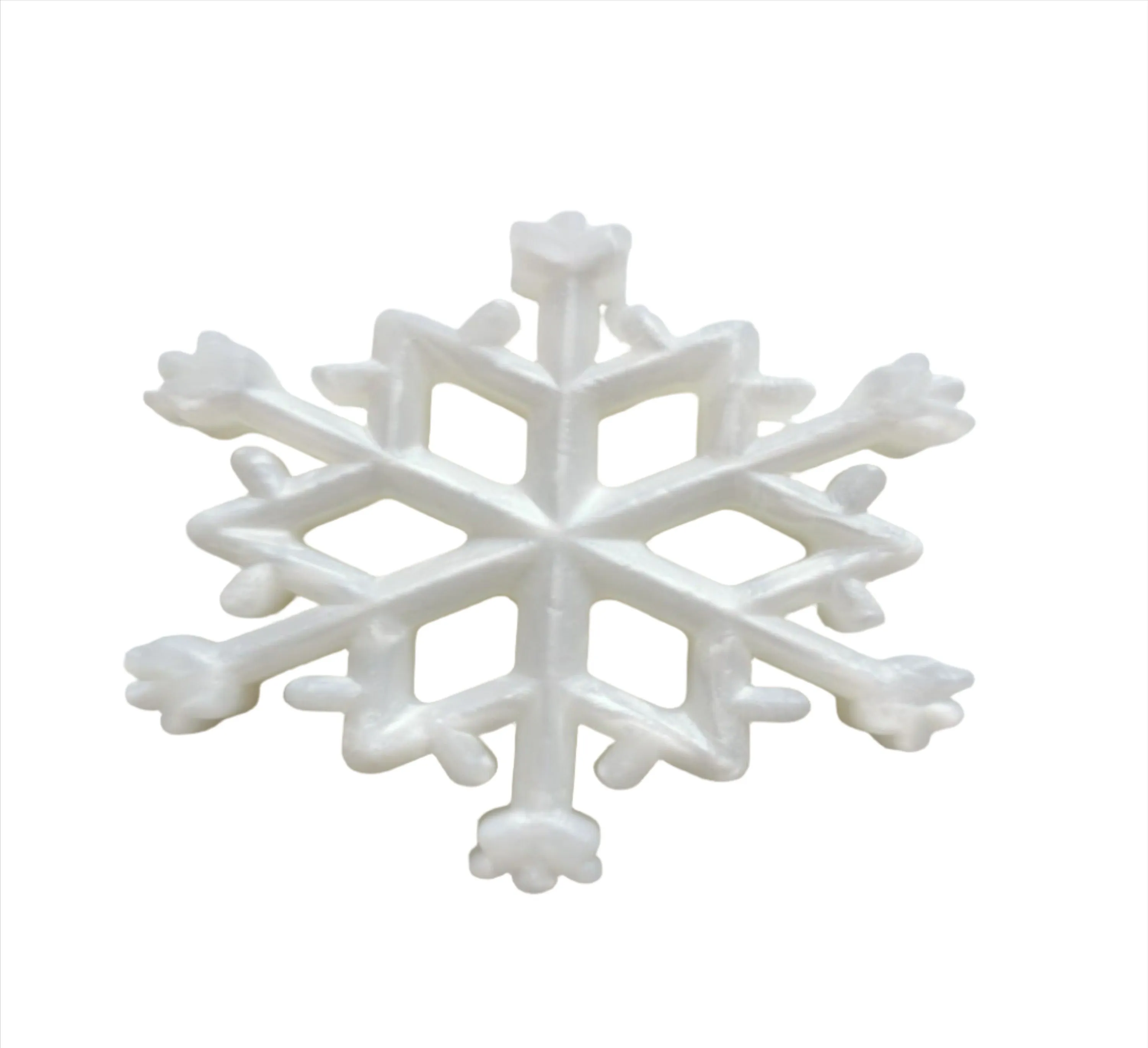 Silicone Christmas Pearl Snowflake Teether