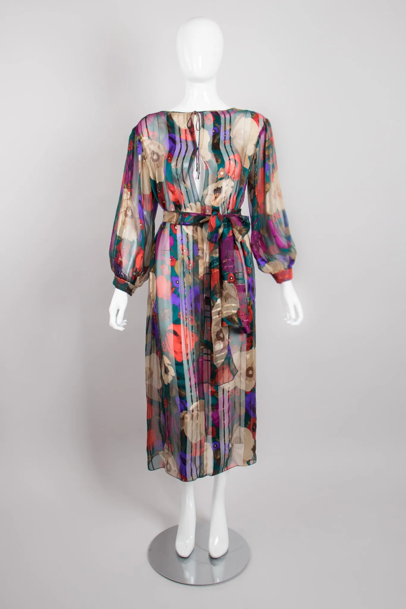 Silk Chiffon Floral Dress