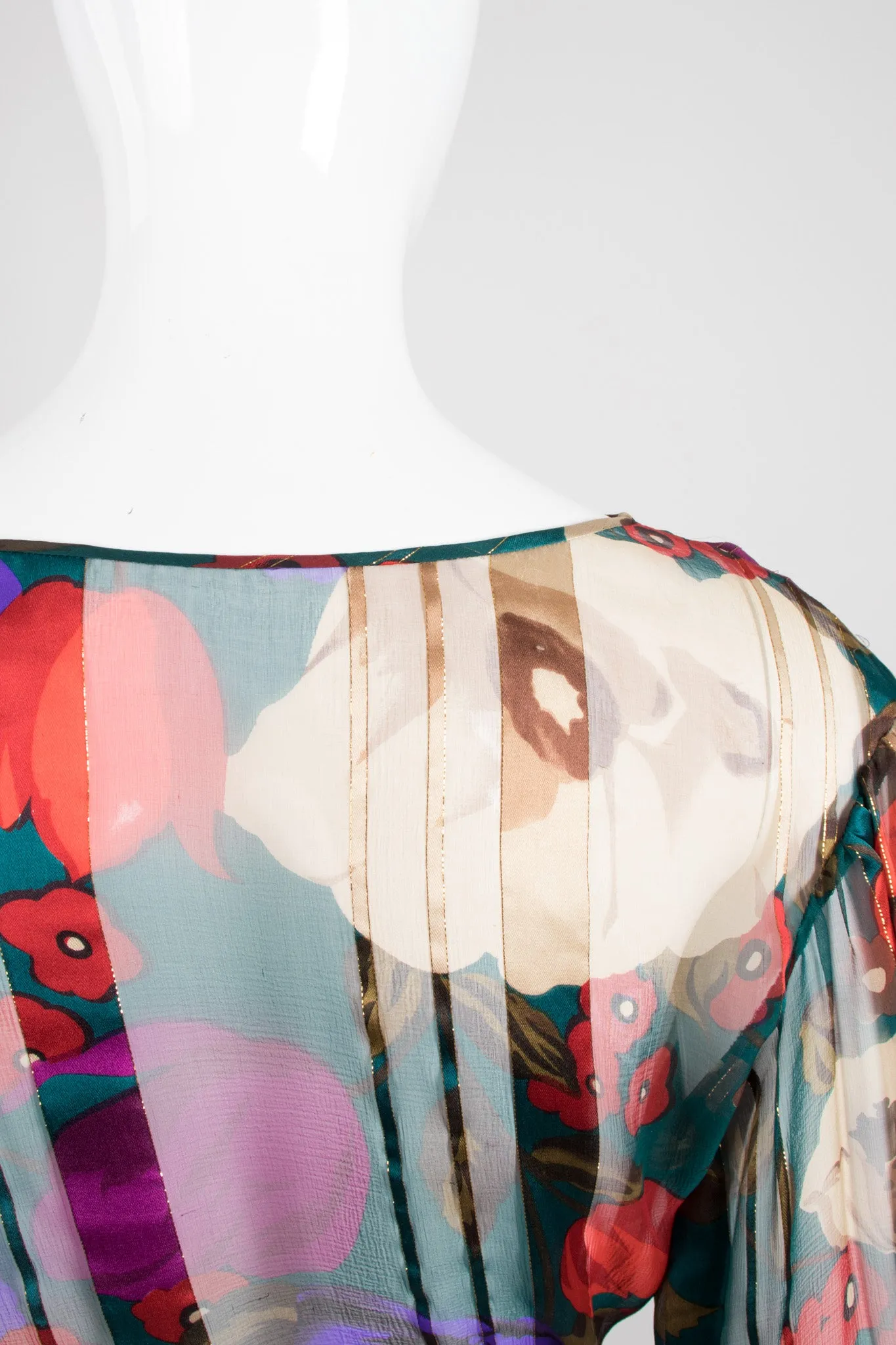 Silk Chiffon Floral Dress