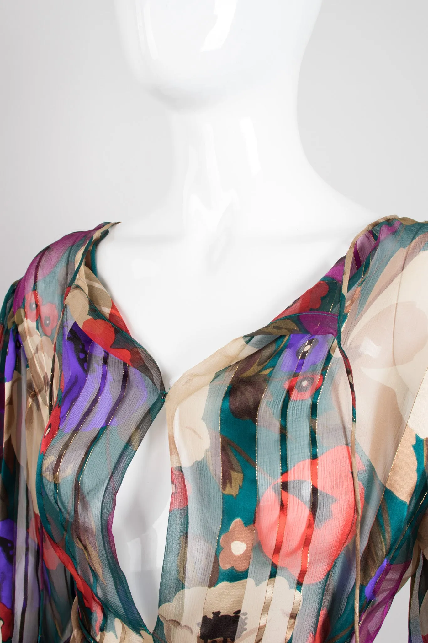 Silk Chiffon Floral Dress