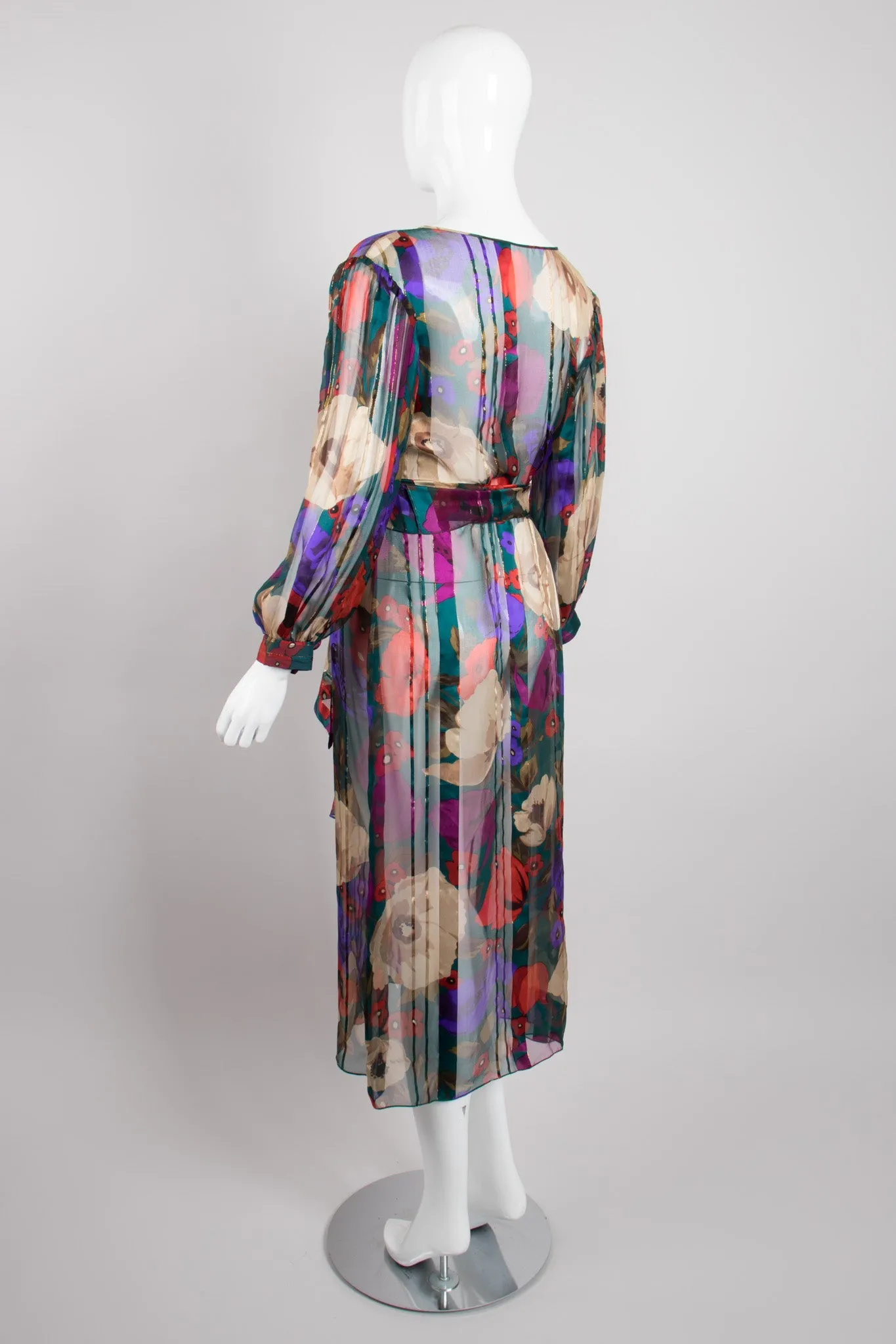 Silk Chiffon Floral Dress