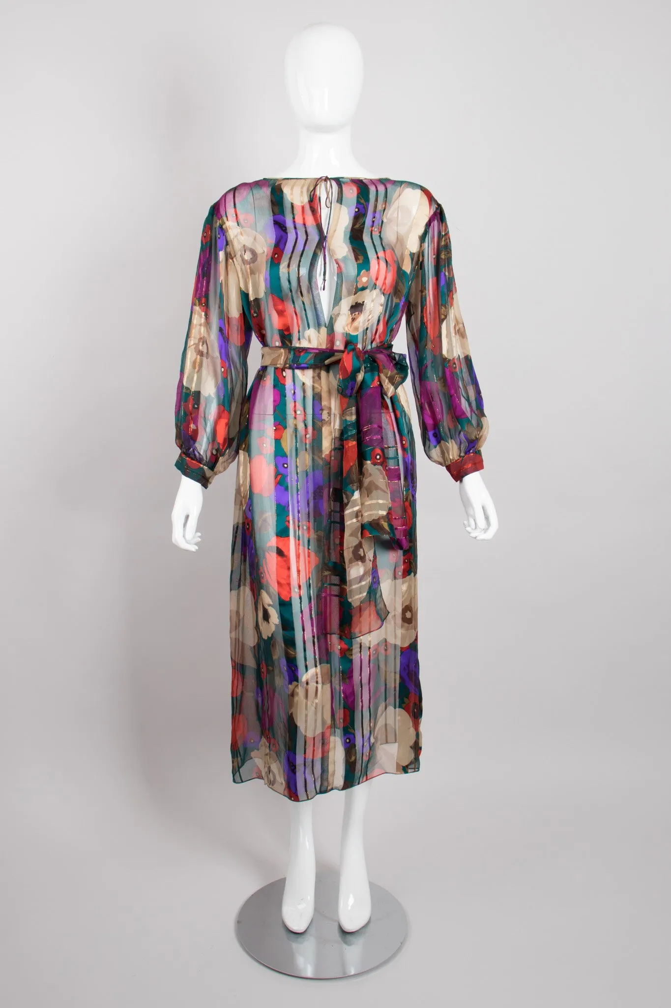 Silk Chiffon Floral Dress