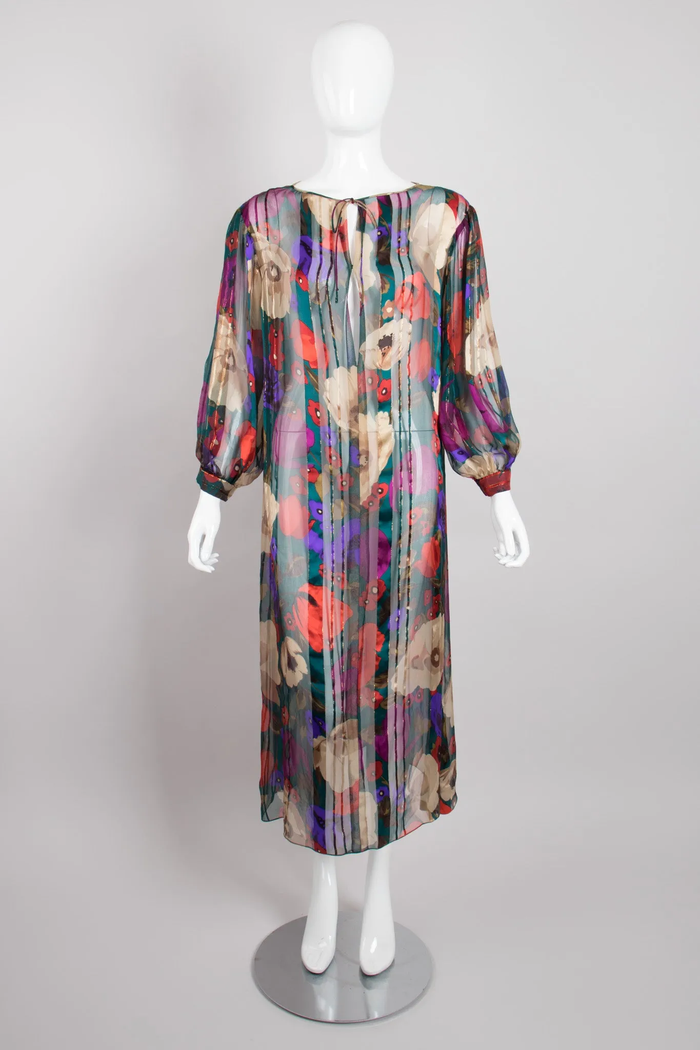 Silk Chiffon Floral Dress