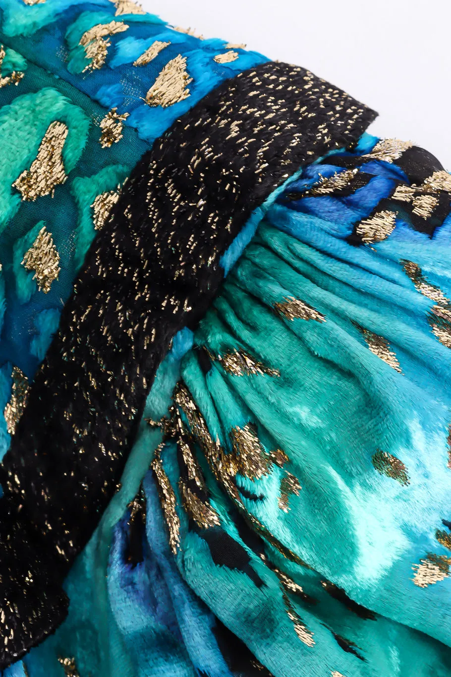 Silk Velvet Lamé Dress