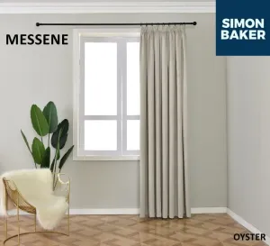 Simon Baker Messene Oyster Ready Made Tape Curtain