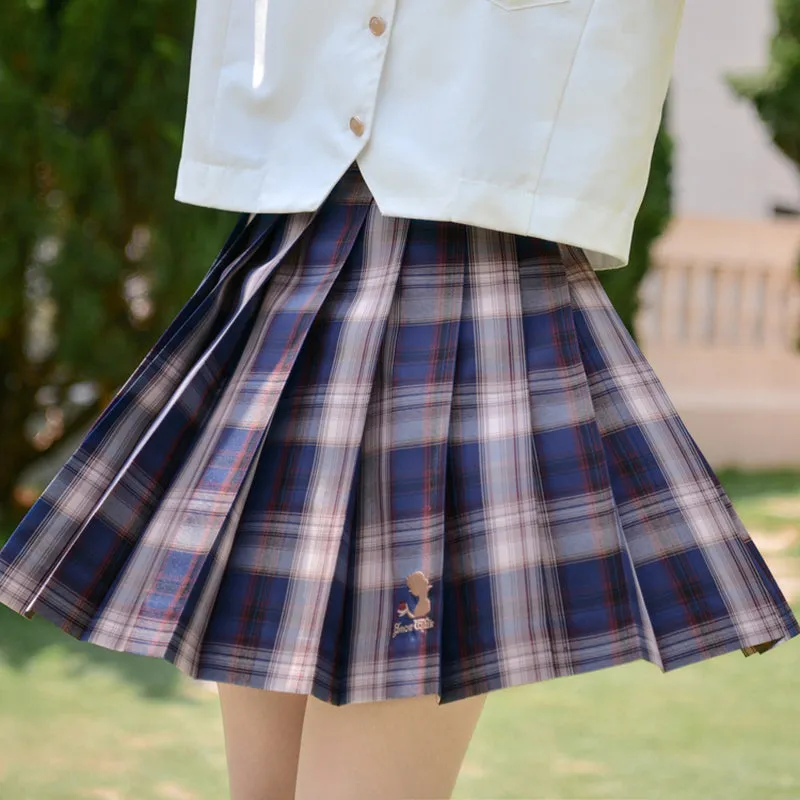 Snow White JK Preppy Style Cute Girl Pretty Plaid Skirt