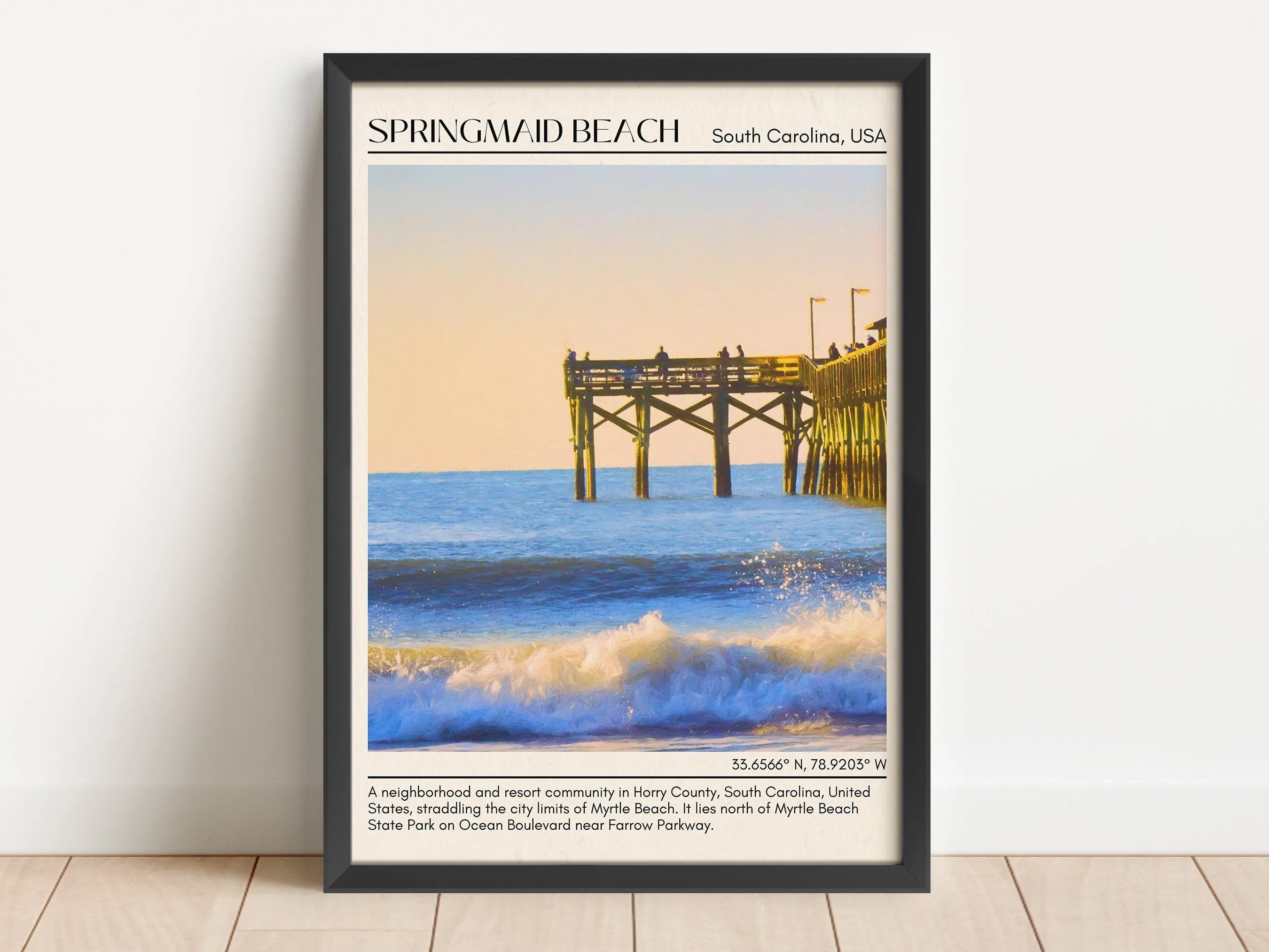 Springmaid Beach Wall Canvas, USA