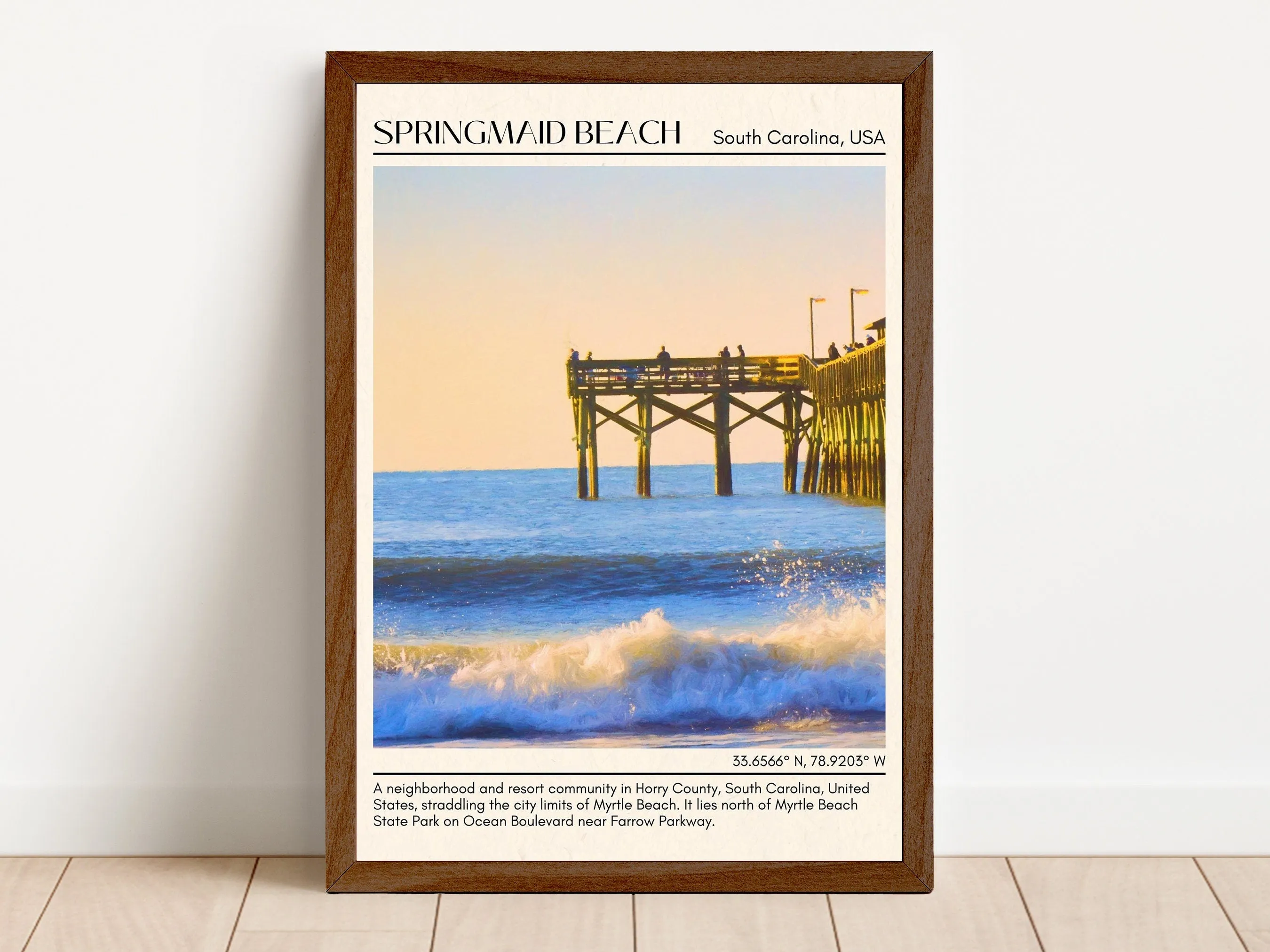 Springmaid Beach Wall Canvas, USA