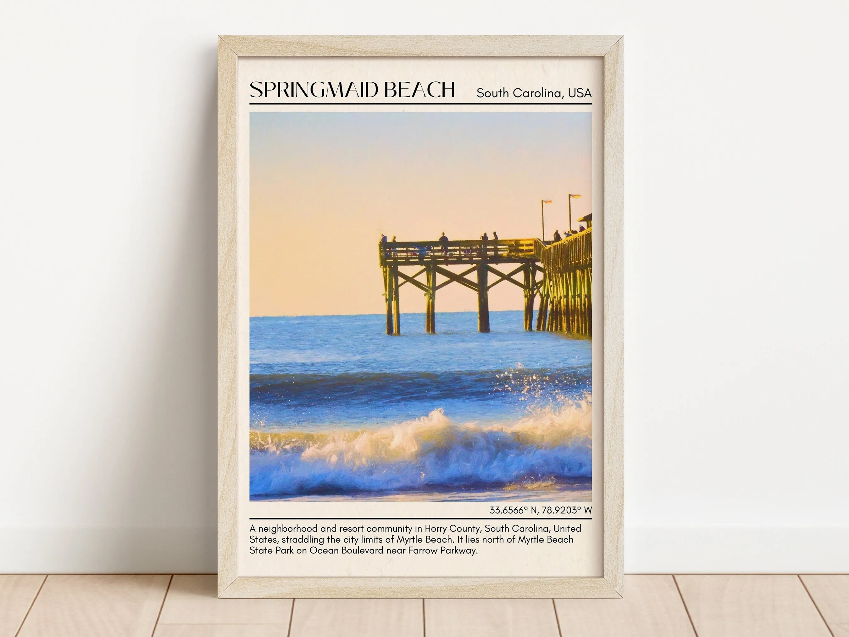 Springmaid Beach Wall Canvas, USA