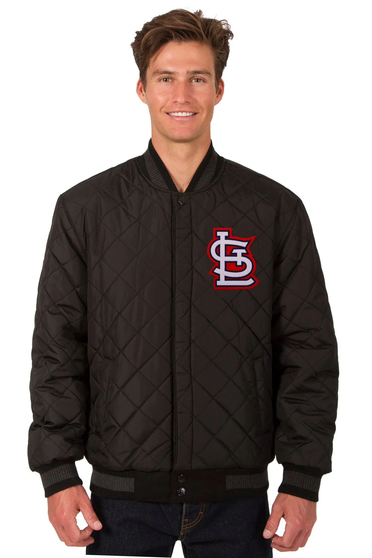 St. Louis Cardinals Reversible Wool and Leather Jacket