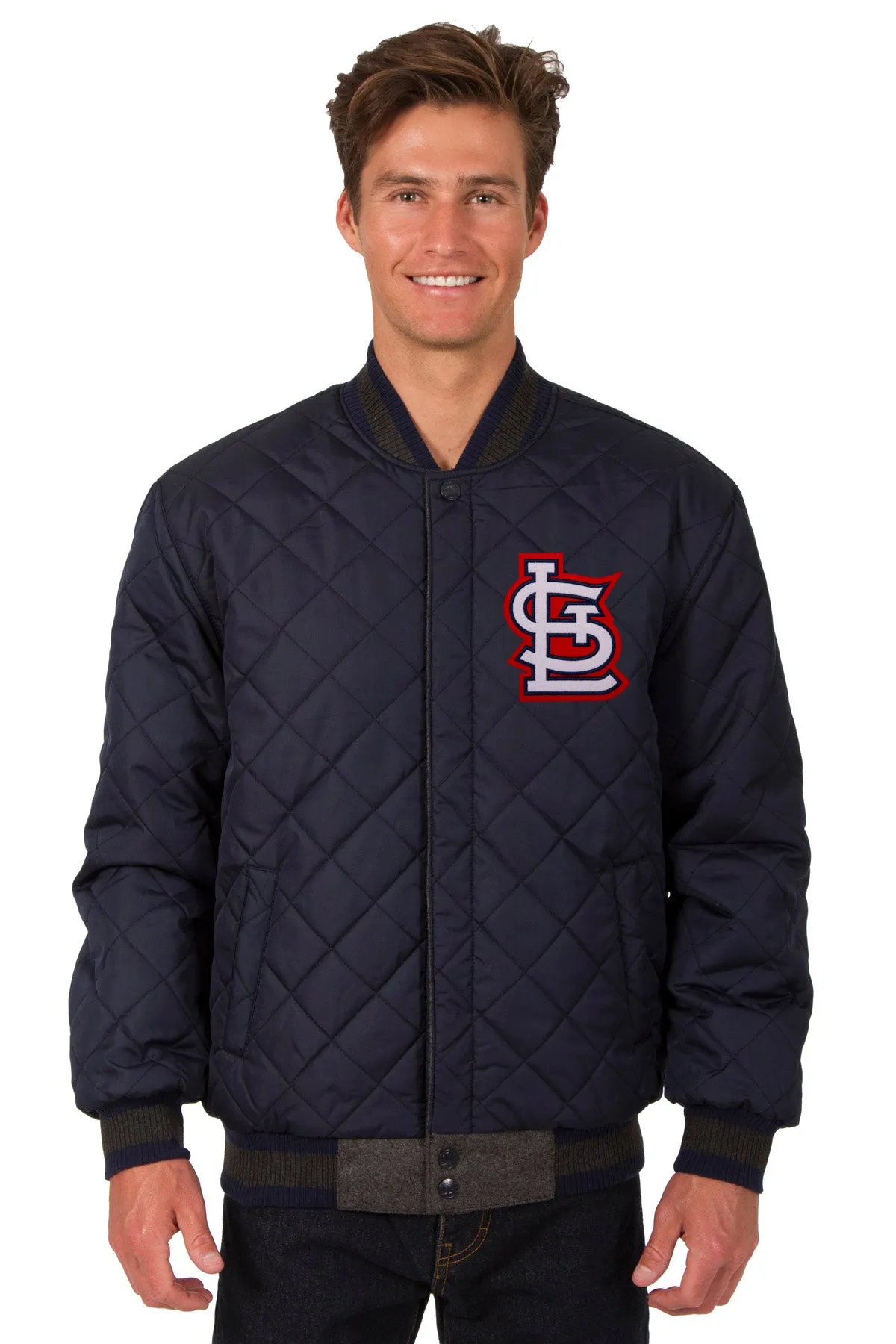 St. Louis Cardinals Reversible Wool and Leather Jacket