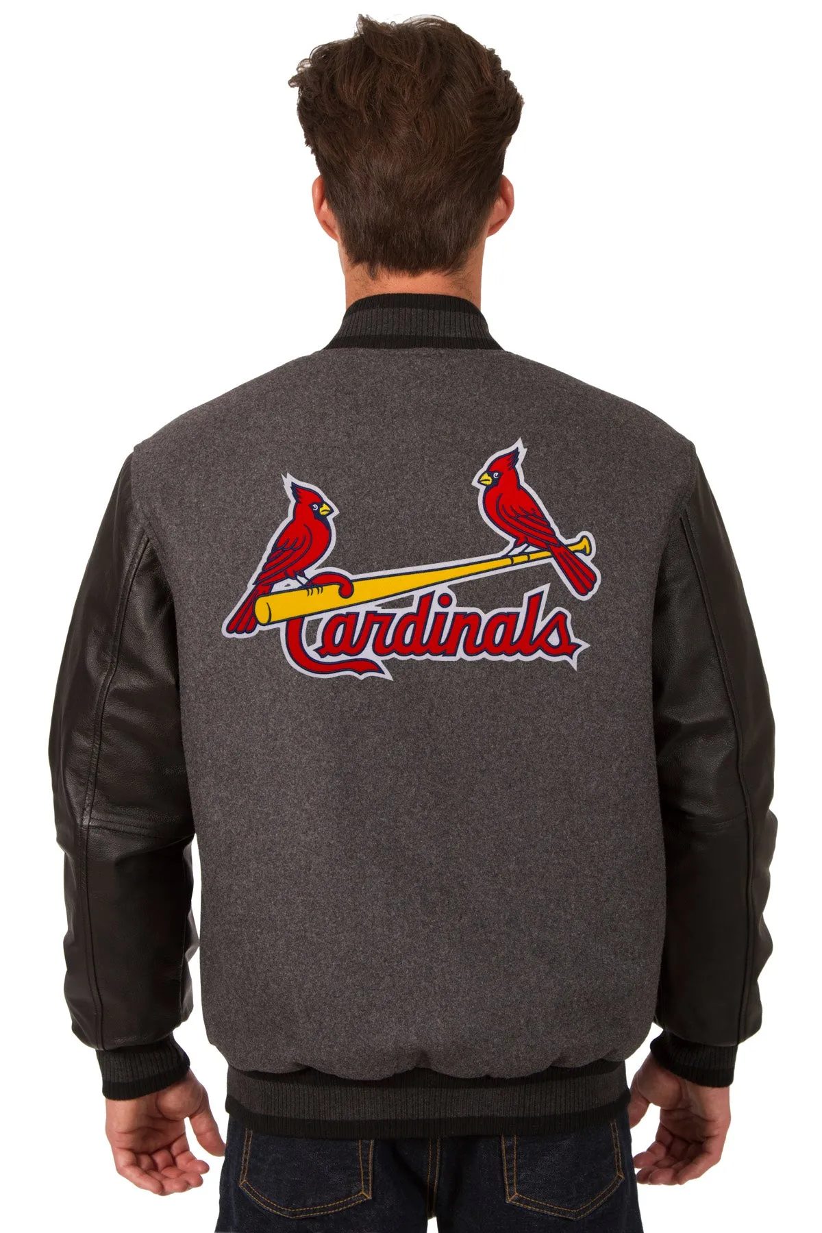 St. Louis Cardinals Reversible Wool and Leather Jacket