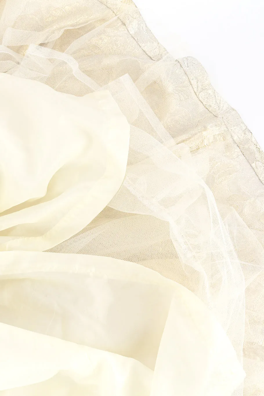 Strapless Floral Lamé Gown