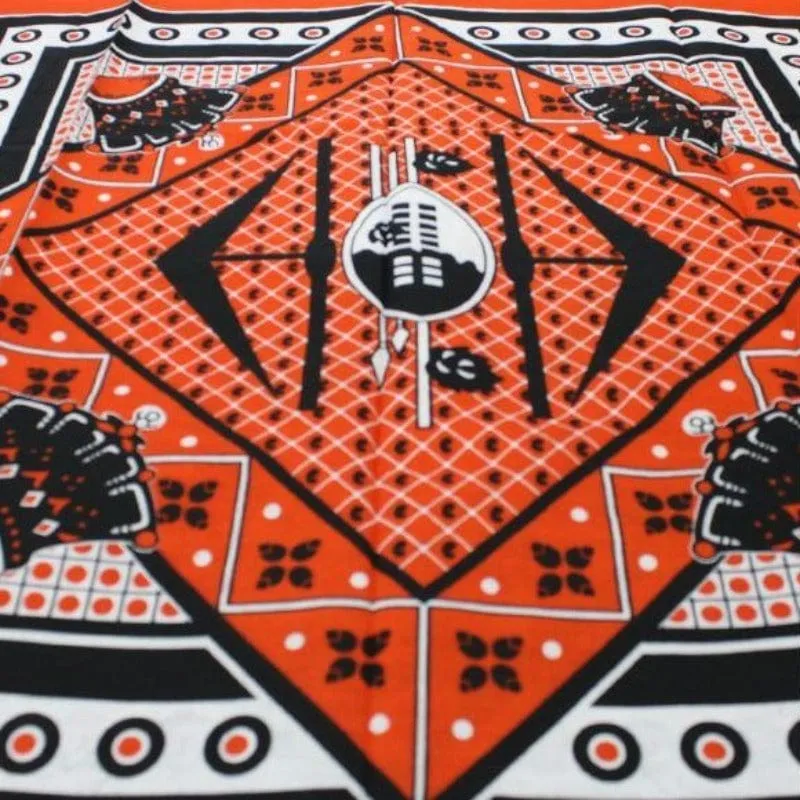 Swati Khanga Orange Spear Fabric