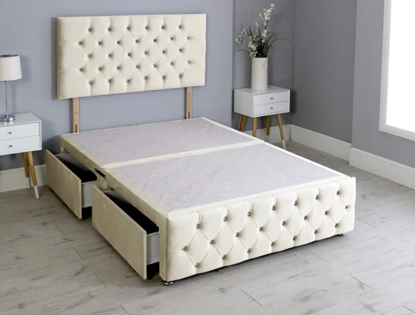 Sweet Dreams Chesterfield Divan Bed Set with Headboard