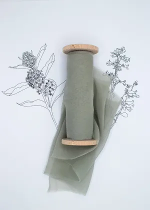Talia Blue Silk Ribbon - Gauze