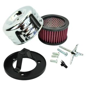 TC Bros. Chrome Louvered Air Cleaner Bendix Zenith & Keihin Butterfly Carbs