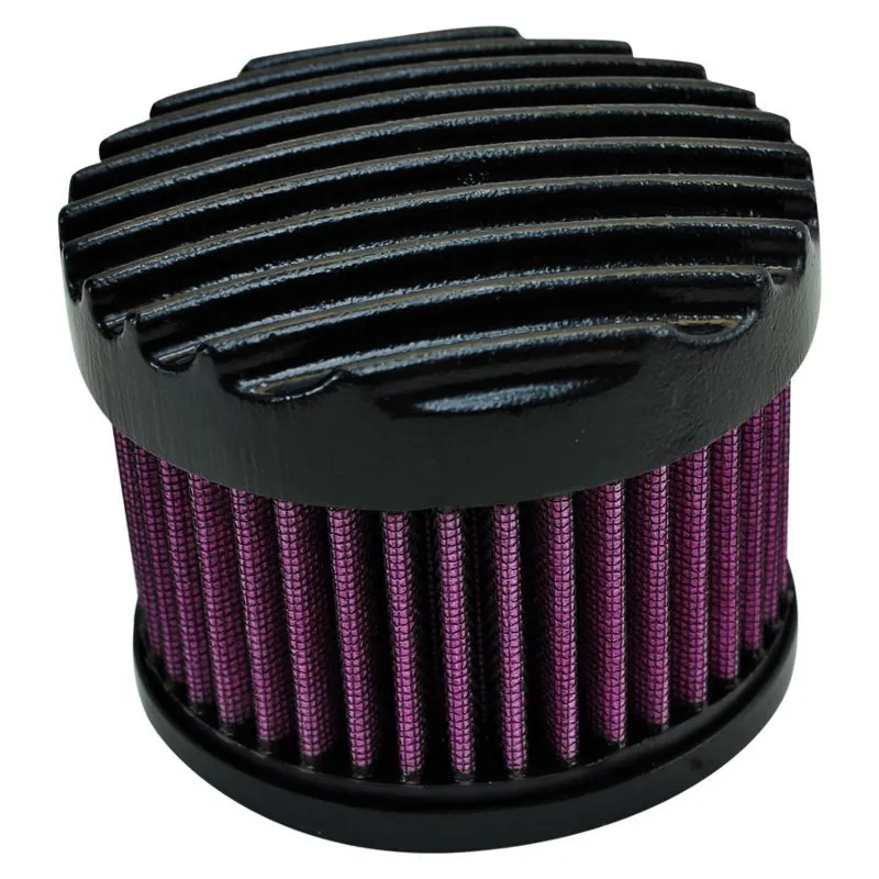 TC Bros. Finned Black Air Cleaner HD CV Carbs & EFI