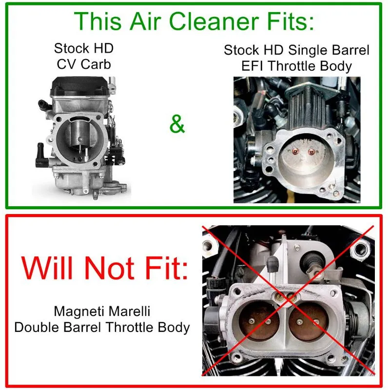 TC Bros. Finned Polished Air Cleaner HD CV Carbs & EFI