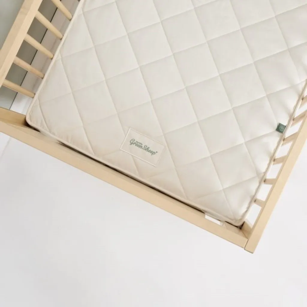 THE LITTLE GREEN SHEEP Natural Twist Cot Bed Mattress to fit M&P 400 - 69x139cm