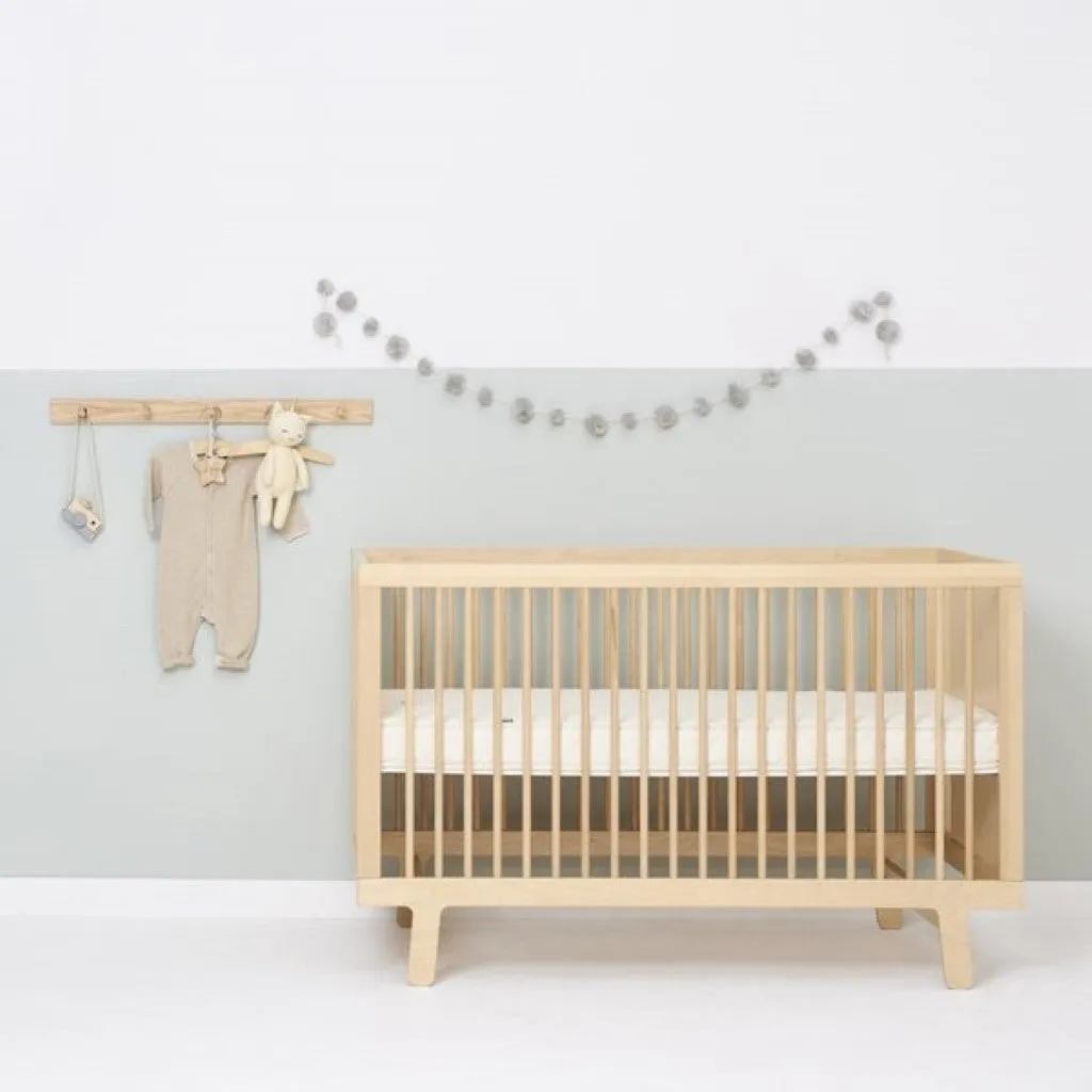 THE LITTLE GREEN SHEEP Natural Twist Cot Bed Mattress to fit M&P 400 - 69x139cm