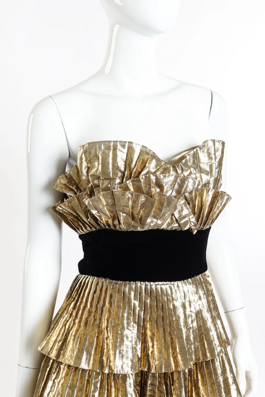 Tiered Ruffle Strapless Dress