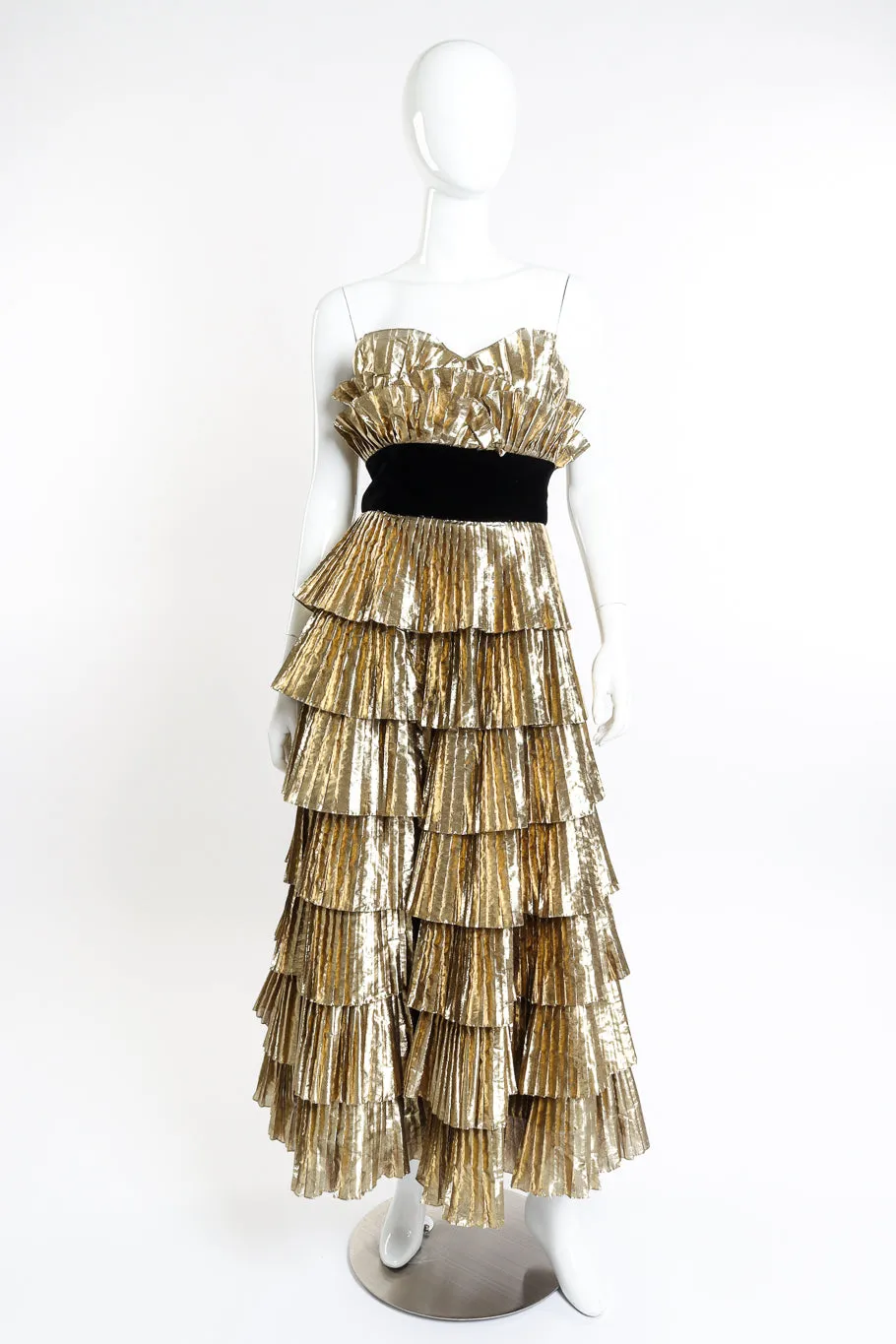 Tiered Ruffle Strapless Dress