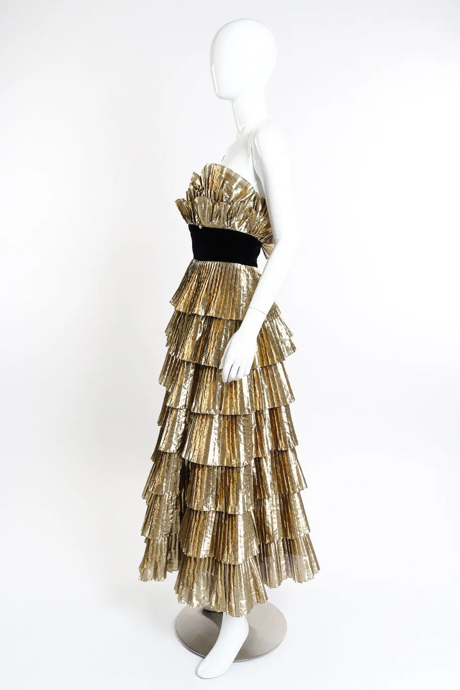Tiered Ruffle Strapless Dress