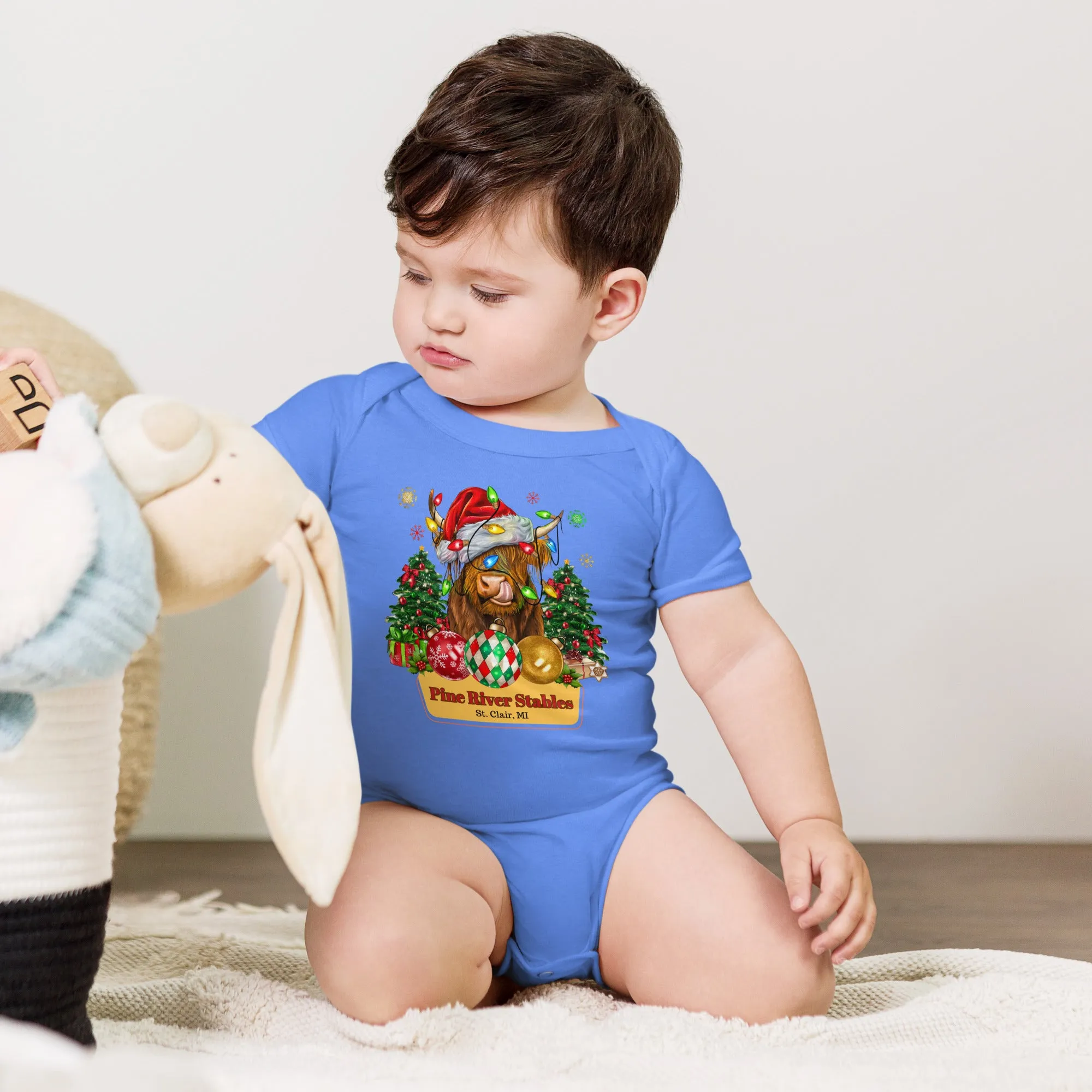 Tongue Tickled Holidaze Baby short sleeve one piece