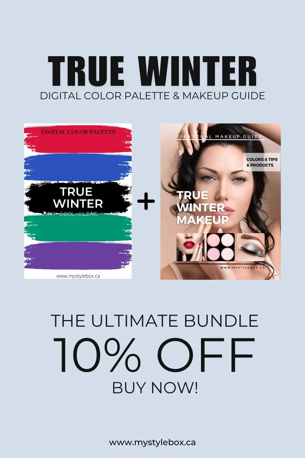 True (Cool) Winter Color Season Makeup Guide