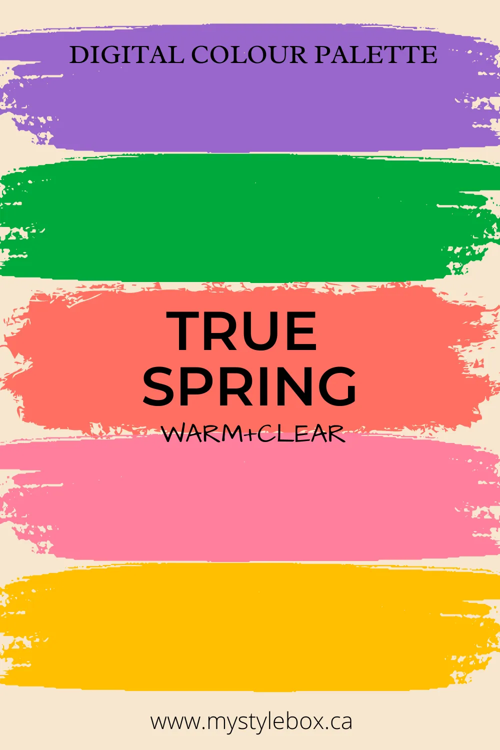 True Spring Season Digital Color Palette and Color Combinations Bundle